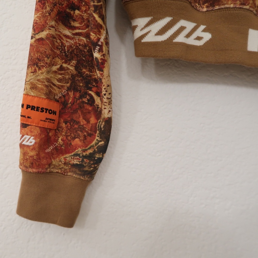 heron Preston orange camouflage cropped hoody - Picture 6 of 7